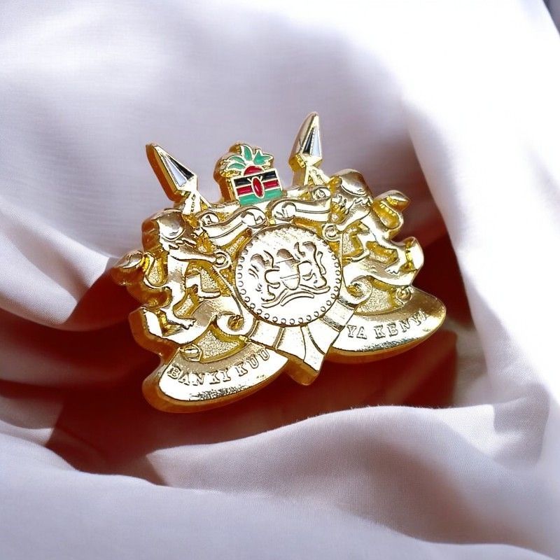 Central Bank of Kenya (CBK) Official Lapel Pin – Premium Gold-Plated Enamel Badge – Executive Banking & Finance Symbol