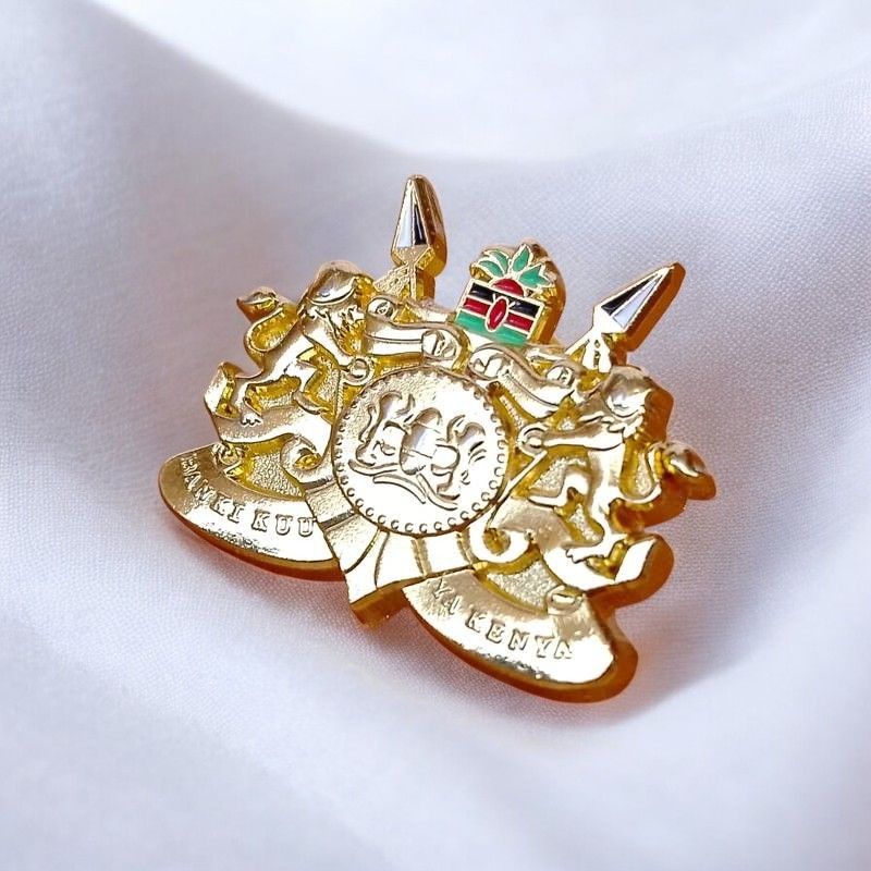 Central Bank of Kenya (CBK) Official Lapel Pin – Premium Gold-Plated Enamel Badge – Executive Banking & Finance Symbol