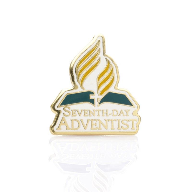 Seventh-day Adventist Church Lapel Pin – Premium Gold & Enamel Religious Badge, Faith Symbol for SDA Members, Clergy, and Believers