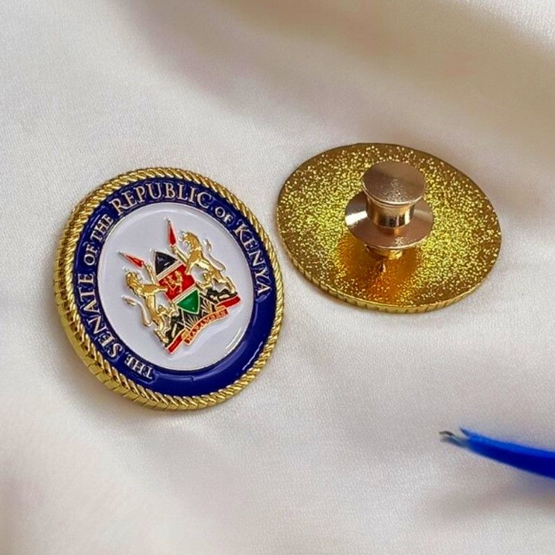 Senate Lapel Pin Badge – Premium Enamel Badge with Coat of Arms & Gold-Plated – Official Accessory for Legislators, Leaders & Collectors