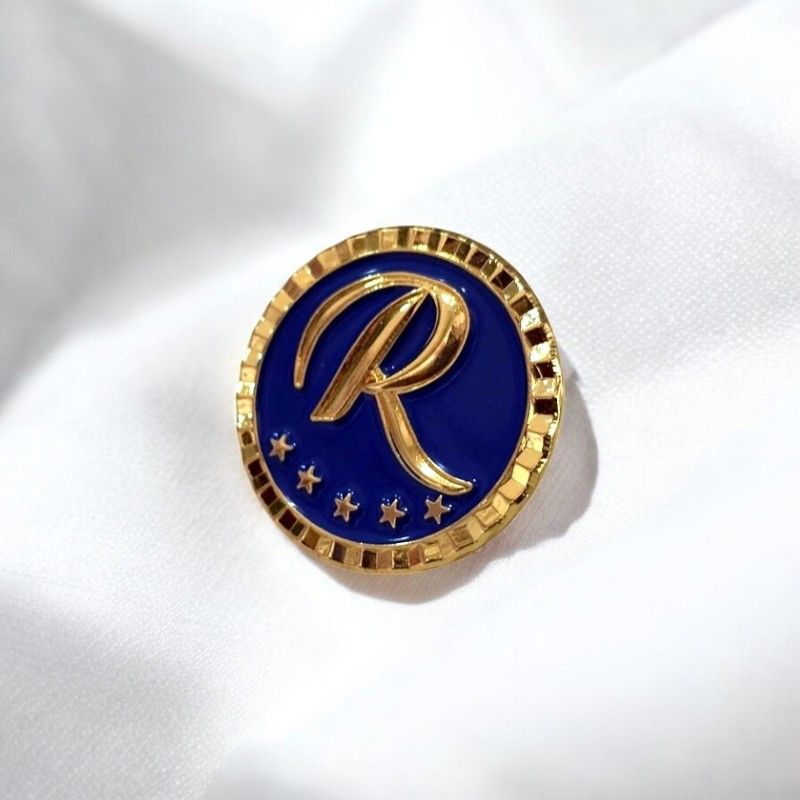 Raila Odinga Lapel Pin Badge – Premium Gold & Blue Political Memorabilia Pin with Iconic “R” and Star Design – Collectible & Stylish Accessory for Supporters & Enthusiasts