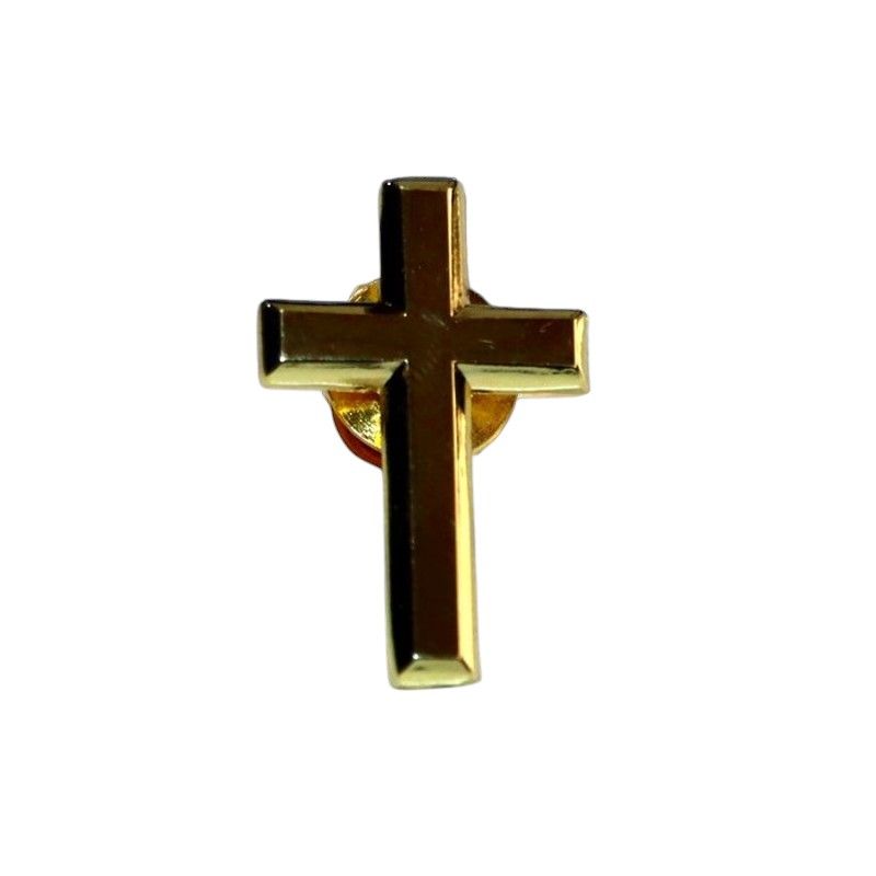 Christian Cross Lapel Pin Badge – Classic Religious Brooch for Men & Women, Faith-Inspired Accessory for Church, Weddings & Special Occasions