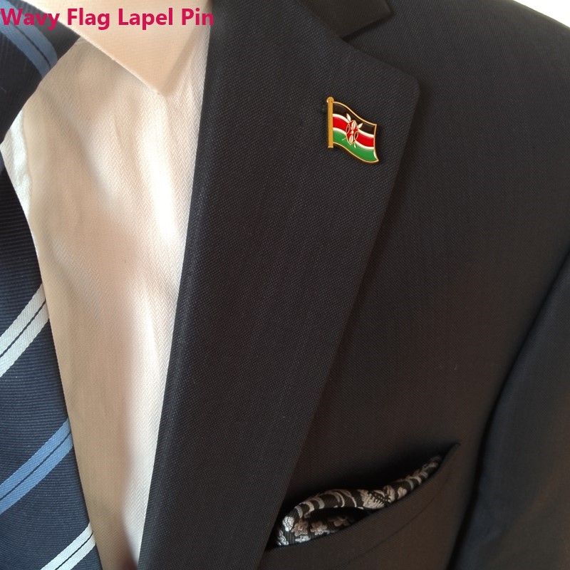 Kenya Flag Lapel Pins Collection – Premium Gold-Tone Enamel Patriotic Pins (9 Unique Designs | Variant Options for Corporate, Events & Gifting)