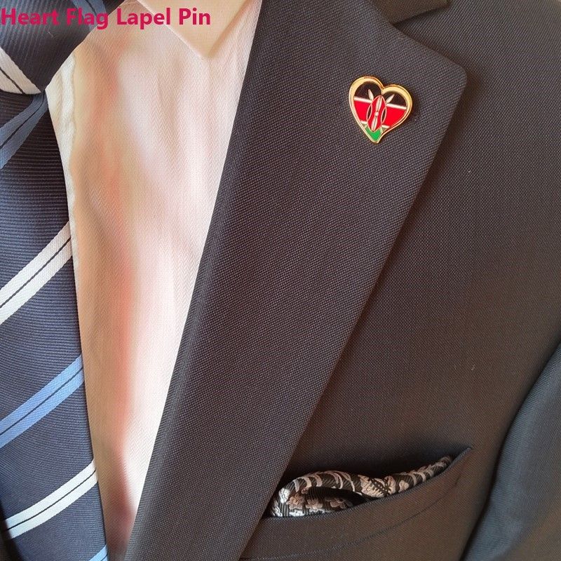 Kenya Flag Lapel Pins Collection – Premium Gold-Tone Enamel Patriotic Pins (9 Unique Designs | Variant Options for Corporate, Events & Gifting)
