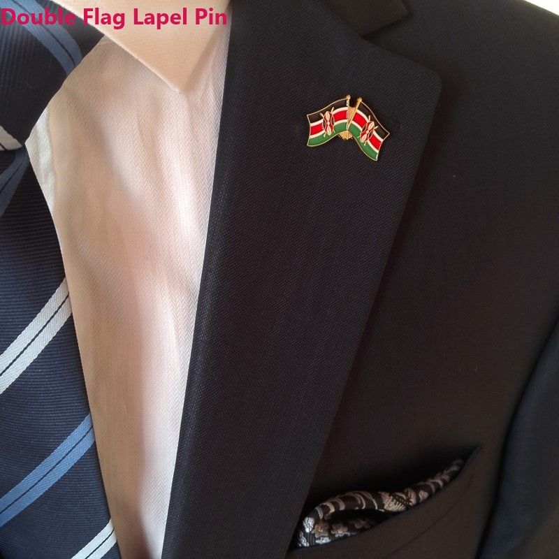 Kenya Flag Lapel Pins Collection – Premium Gold-Tone Enamel Patriotic Pins (9 Unique Designs | Variant Options for Corporate, Events & Gifting)