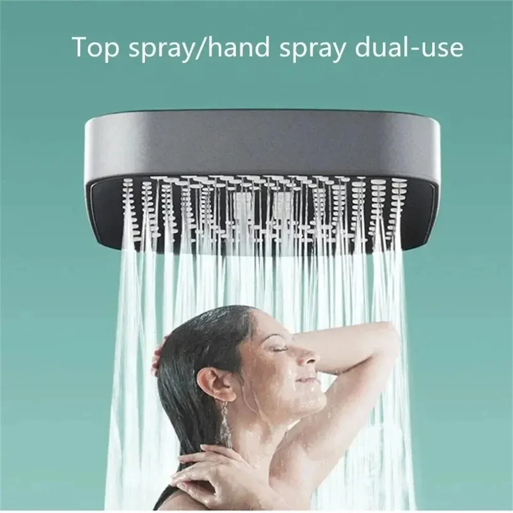 Adjustable Instant Shower Head 3 Mode Rainfall Shower Large Flow Showerhead High Pressure Water Saving Shower Mixer Bathroom Accessories