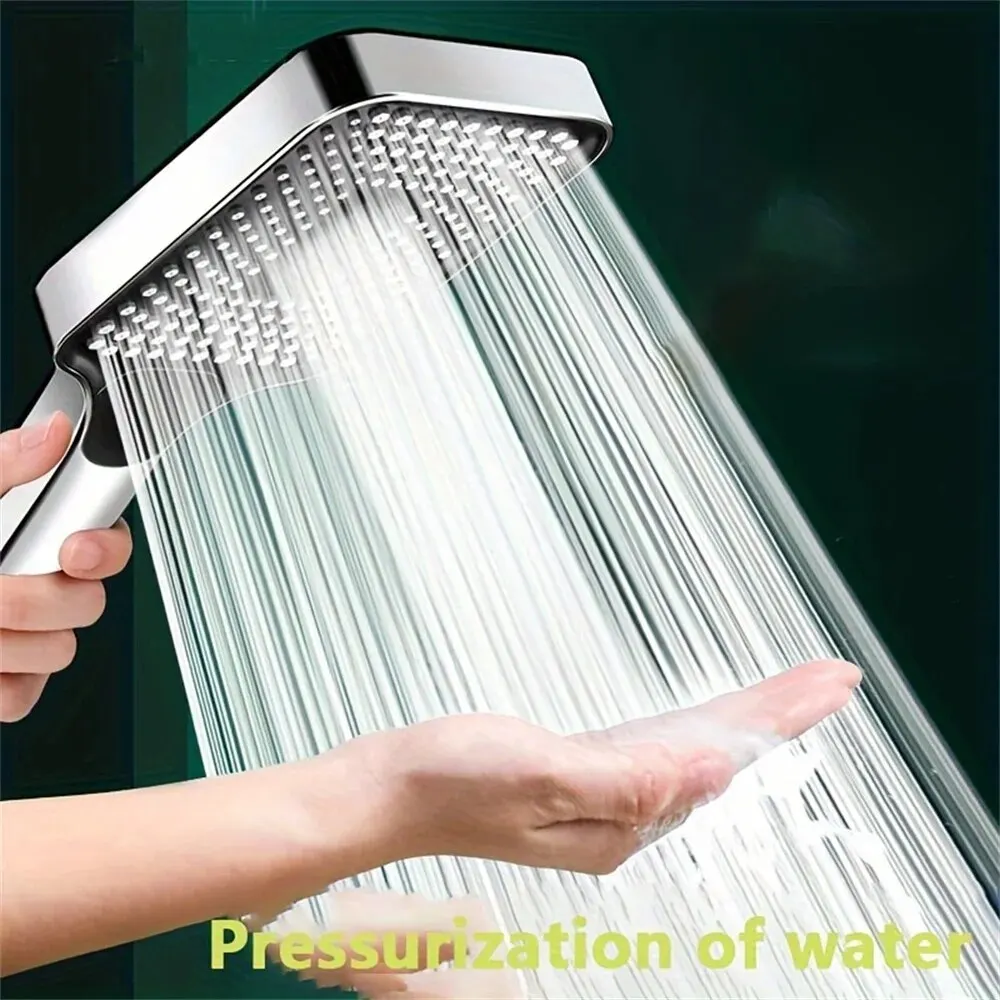Adjustable Instant Shower Head 3 Mode Rainfall Shower Large Flow Showerhead High Pressure Water Saving Shower Mixer Bathroom Accessories