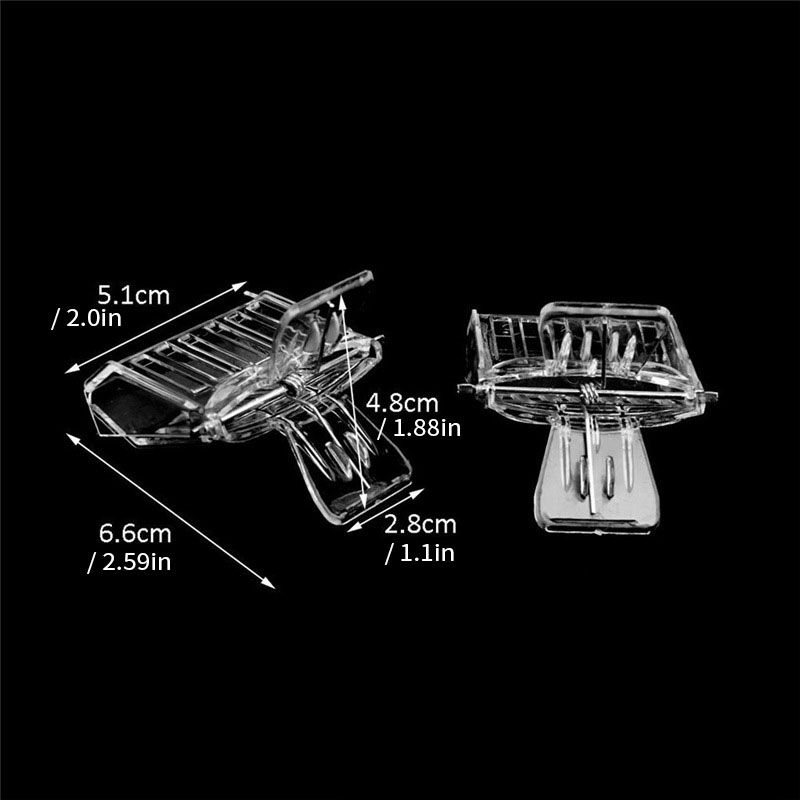 2PCS Queen Bee Clip Queen Bee Queen Bee Cage Catcher Queen Clips for Bees Quee Bee/Beekeeping Transparent Plastic