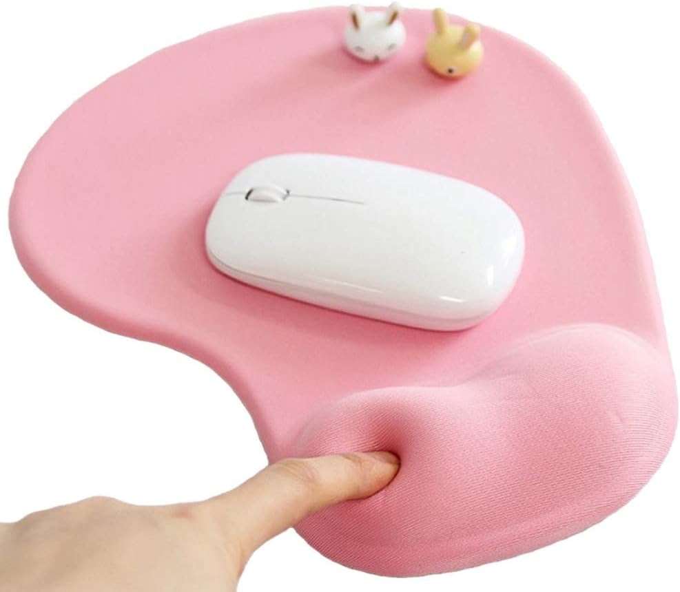 Mouse Pad With Wrist Rest Office Mousepad with Gel Wrist Support - Ergonomic Gaming Desktop Mouse Pad Wrist Rest - Design Gamepad Mat Rubber Base for Laptop Computer -Silicone Non-Slip Special-Texture