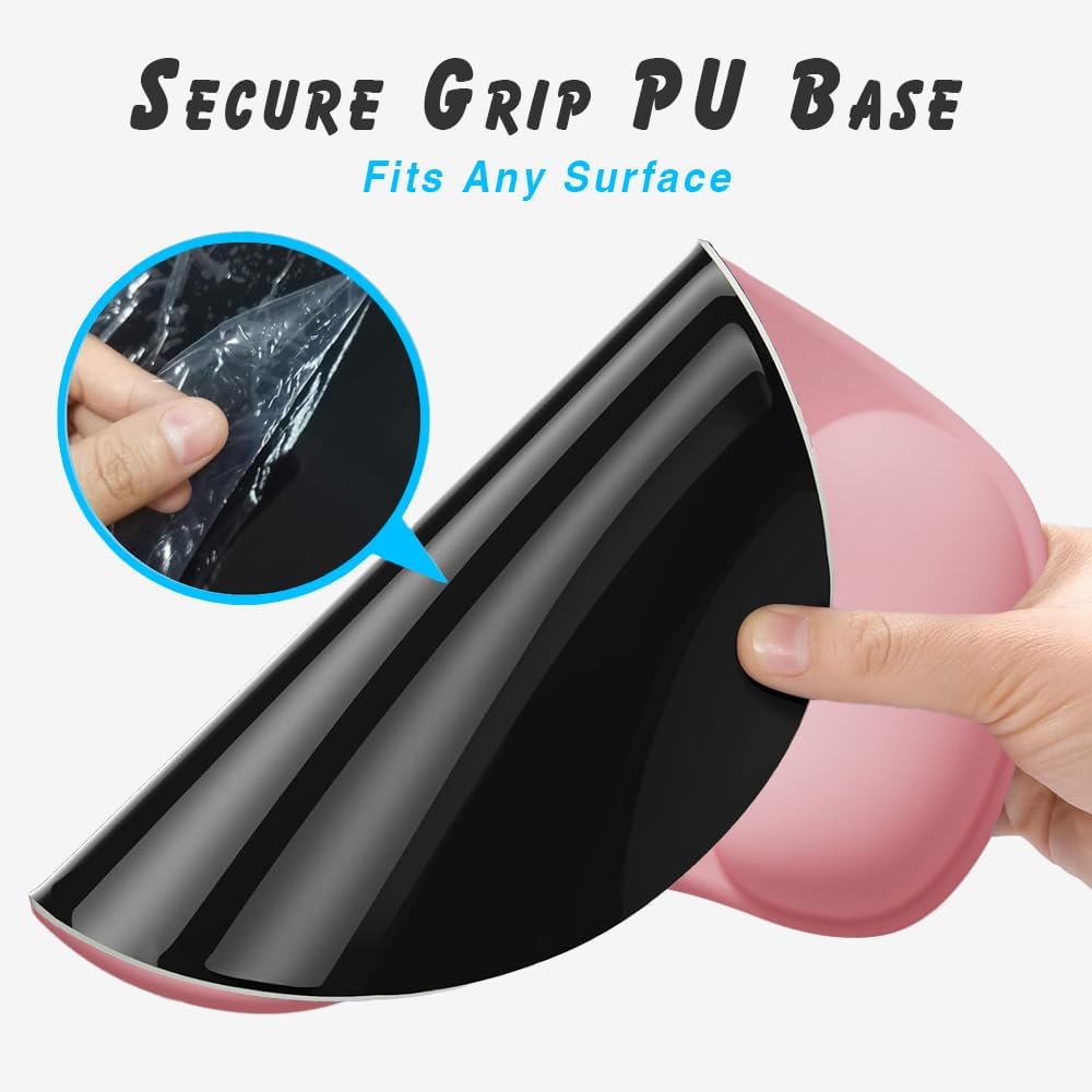 Mouse Pad With Wrist Rest Office Mousepad with Gel Wrist Support - Ergonomic Gaming Desktop Mouse Pad Wrist Rest - Design Gamepad Mat Rubber Base for Laptop Computer -Silicone Non-Slip Special-Texture