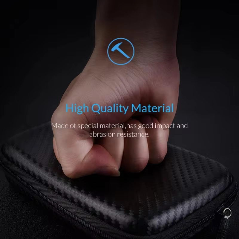 Data Cable Storage Bag Earphone Mobile Phone Charger U Disk Case Folding Portable Mini Zipper Pouch EVA Electronics Storage Bags Portable Gadget Storage Bag Portable Gadget Storage Bag