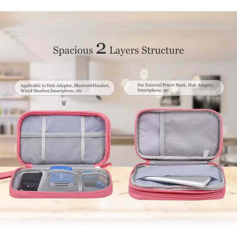 Portable Gadget Storage Bag Cable Gadget Organizer Storage Bag Electronic Organizer Travel USB Cable Accessories Bag/Case,Waterproof for Power Bank,Charging Cords,Chargers
﻿