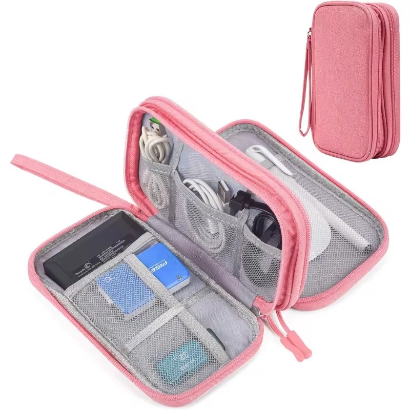 Portable Gadget Storage Bag Cable Gadget Organizer Storage Bag Electronic Organizer Travel USB Cable Accessories Bag/Case,Waterproof for Power Bank,Charging Cords,Chargers
﻿