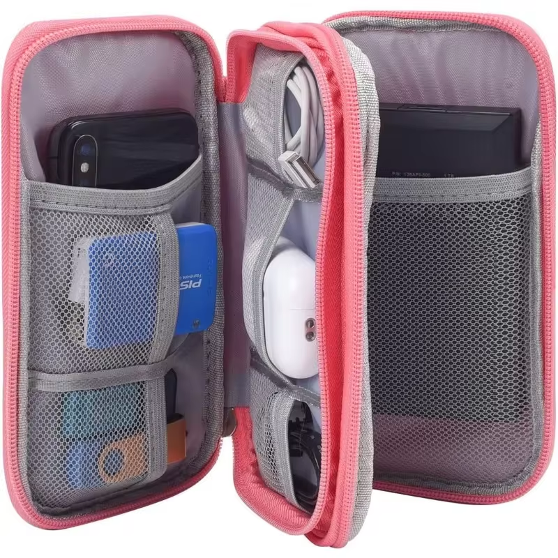 Portable Gadget Storage Bag Cable Gadget Organizer Storage Bag Electronic Organizer Travel USB Cable Accessories Bag/Case,Waterproof for Power Bank,Charging Cords,Chargers
﻿