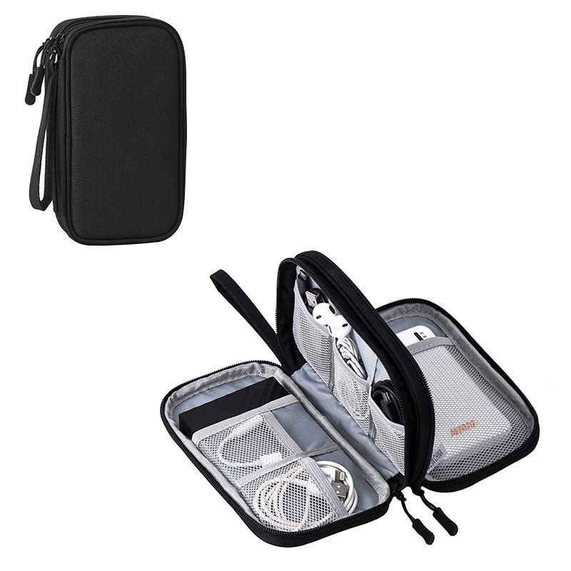 Portable Gadget Storage Bag Cable Gadget Organizer Storage Bag Electronic Organizer Travel USB Cable Accessories Bag/Case,Waterproof for Power Bank,Charging Cords,Chargers
﻿