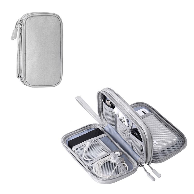 Portable Gadget Storage Bag Cable Gadget Organizer Storage Bag Electronic Organizer Travel USB Cable Accessories Bag/Case,Waterproof for Power Bank,Charging Cords,Chargers
﻿
