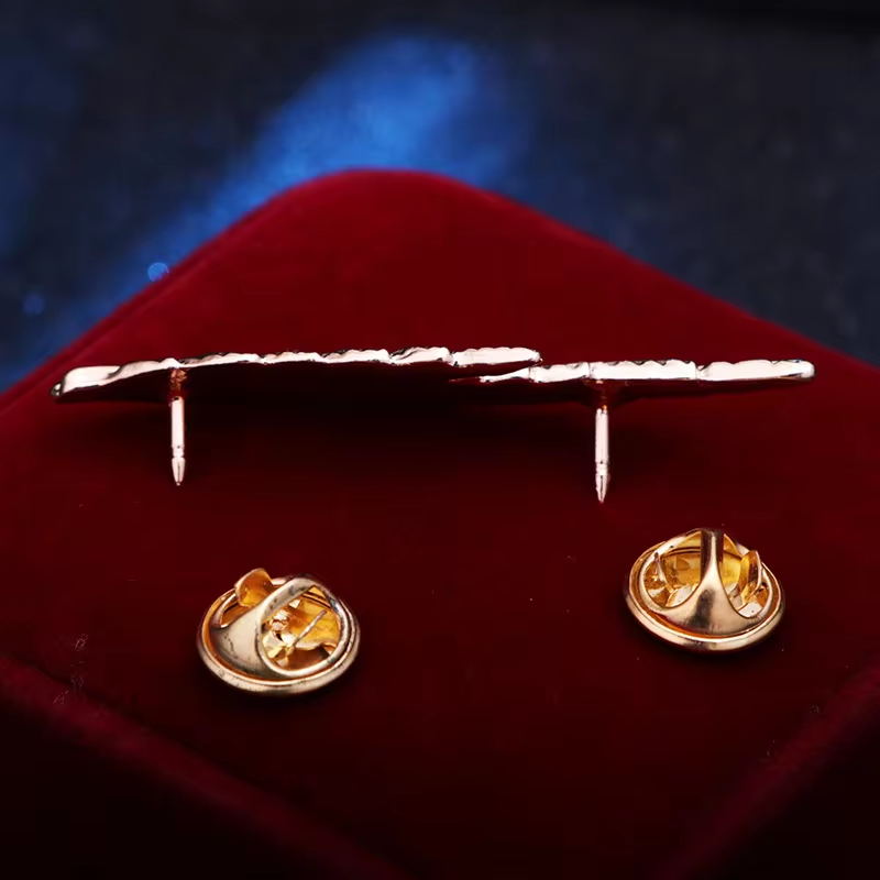 Shirt Collar Pins Shirt Studs For Men ,Men Feather Brooch Pin, Vintage Alloy Feather Brooch, Men's Leaf Suit Collar Pin