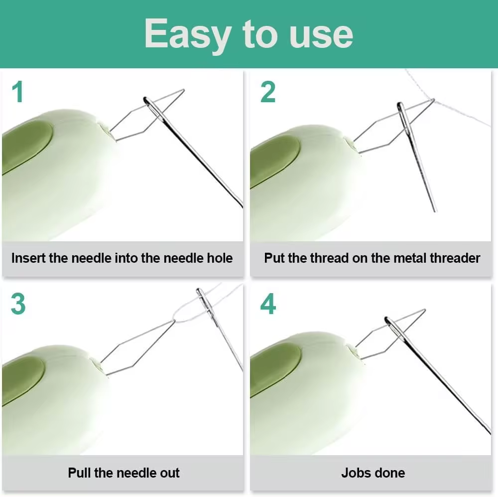 2 in 1 Needle Threaders Seam Rippers for Sewing, Threading and Seam Remover Seam Ripper Tool for Sewing Crafting