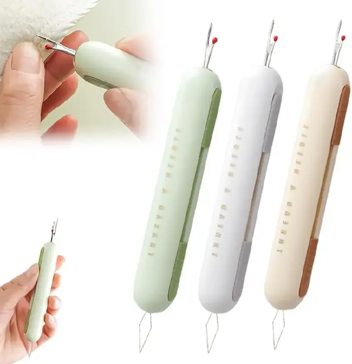 2 in 1 Needle Threaders Seam Rippers for Sewing, Threading and Seam Remover Seam Ripper Tool for Sewing Crafting