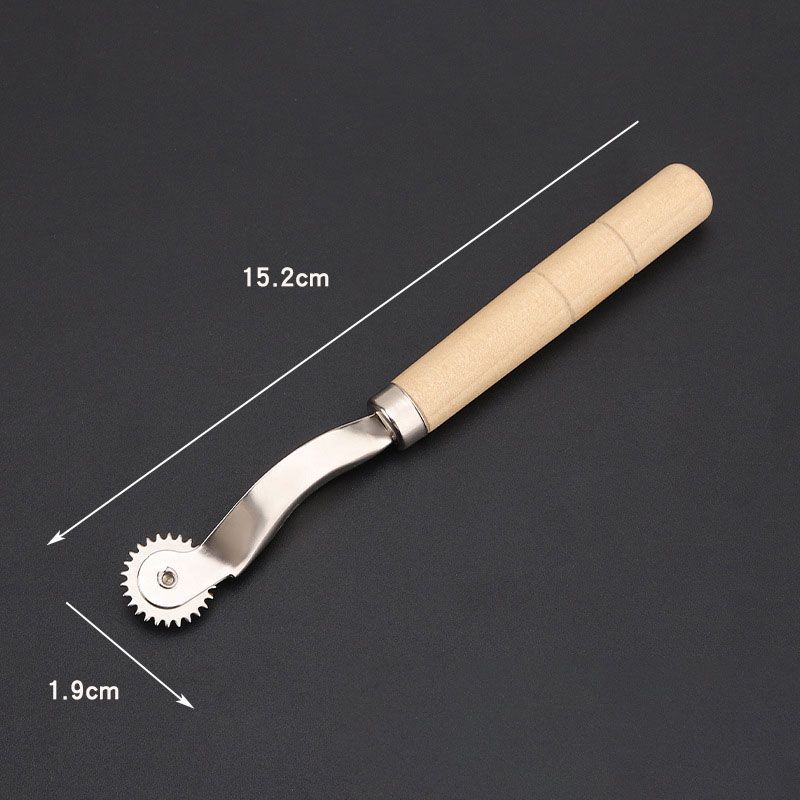 Stainless Steel Leather Cloth Paper Overstitch Wheel Gear Roulette Spacer Sewing Craft Tool 2.5mm