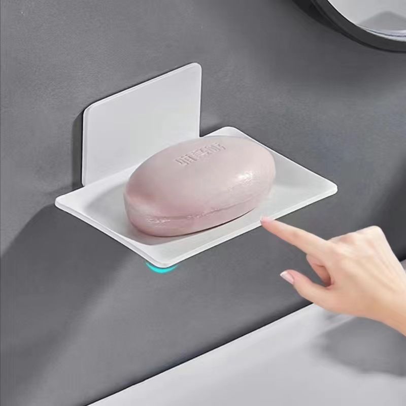 Shower Soap Tray Holder Stainless Steel Bathroom Shower Storage Soap Tray Mesh Rack Soap Dishes Wall Mounted Drain Soap Dish Box Zeep Houder 1 Pcs