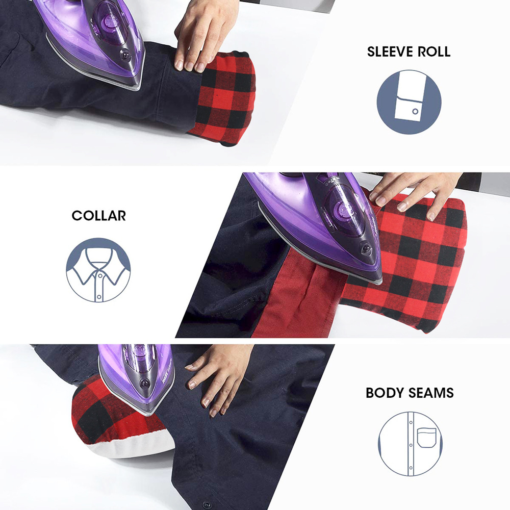Portable Ironing Mat  Tailor's Ham Seam Roll Tailors Ham Clothing Care Seam Roll Dressmaking Tool Professional Pressing Tools for Ironing  ,Mesh Pressing Protection Pad