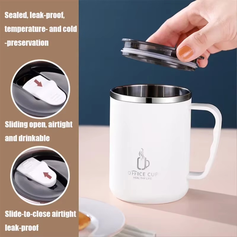 Stainless Steel Coffee Cup Thermos Mug Travel Thermal Vacuum Flask  Unusual Tea Cup Set Cups Mugs Cupshe Drinkware Glass Thermal Beer Cute Travel 500ml Lid Coffe Carry Sets Insulated Cup Water Bottle