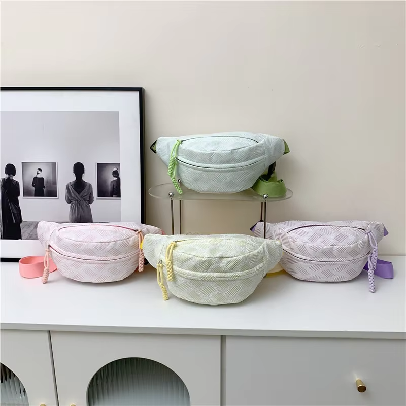 Casual Waist Bag Belt Bag Strip Chest Bag Half Moon Bag Crossbody Bag Crossbody Waist Pack Large Capcity Banana Bag Sport Men'S Women'S Mobile Phone Wallet Sports Canvas Travel Chest Bag