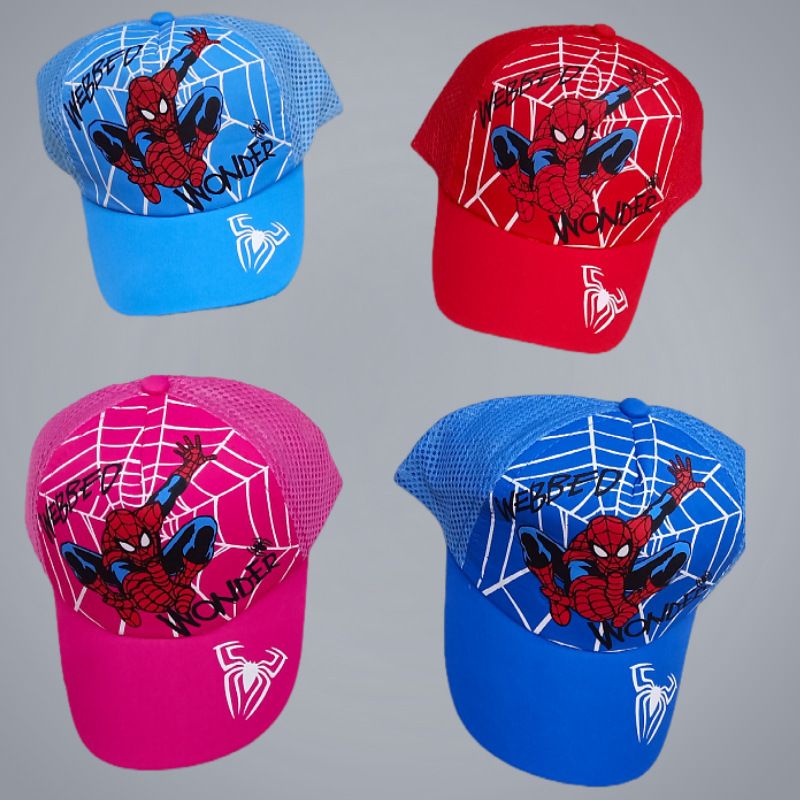 Baseball Hat for Boy Girls Disney Anime Cute Spiderman Kids Hats For Boys Girls Summer Autumn Baby Baseball Cap Children's Hip Hop Sun Hat Child Visor Caps Trucker Cap
﻿