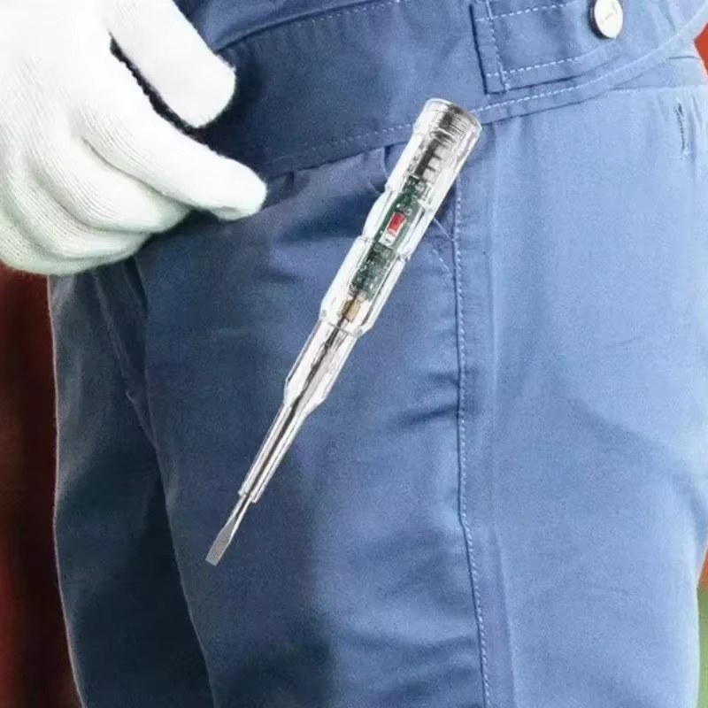 Intelligent Non-contact Pen AC24-250V DC12-24V  Voltage Tester Pen Electric Screwdriver Test Pencil Induction Power Detector Circuit Indicator voltage detector meter Tester Pen Sensor Tester