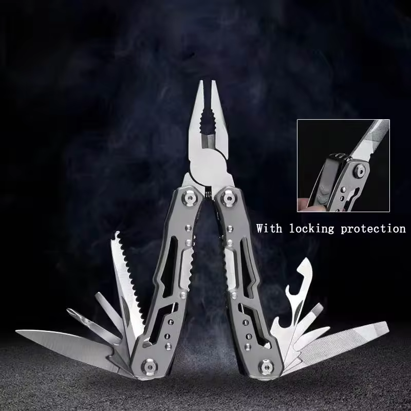 Stainless Steel Multi-tool Pliers Outdoor Combination Knife Pliers Folding Outdoor Portable Multi-purpose Pliers Tools Multitool Pliers Hunting Survival Rescue Tactical Repair Tool