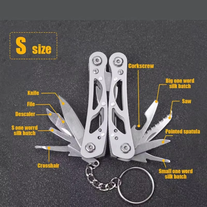Stainless Steel Multi-tool Pliers Outdoor Combination Knife Pliers Folding Outdoor Portable Multi-purpose Pliers Tools Multitool Pliers Hunting Survival Rescue Tactical Repair Tool