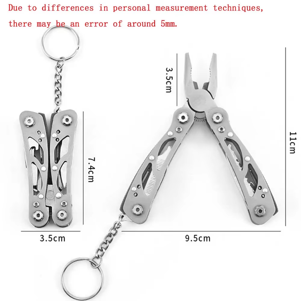 Stainless Steel Multi-tool Pliers Outdoor Combination Knife Pliers Folding Outdoor Portable Multi-purpose Pliers Tools Multitool Pliers Hunting Survival Rescue Tactical Repair Tool