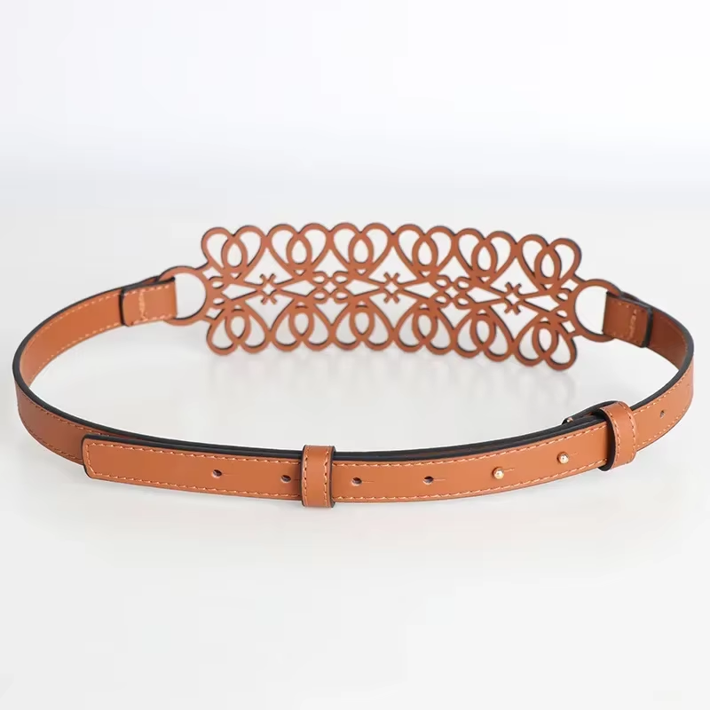 New Ladies Hollow Waist Seal Wide Belt with Dress Elegant Corset Fashion Shirt Decoration Belts for Women Luxury Designer