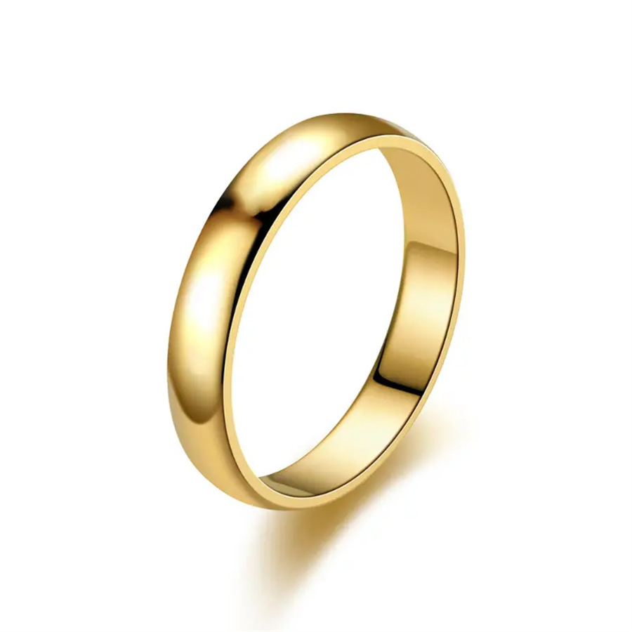 Fashion Luxury Golden Engagement Wedding Ring Couple Ring Simple Fashion Style Fine Jewelry Anniversary Gift Men and Women Ring Suitable for Wedding/Party/Party/Engagement/Anniversary/Consulting
