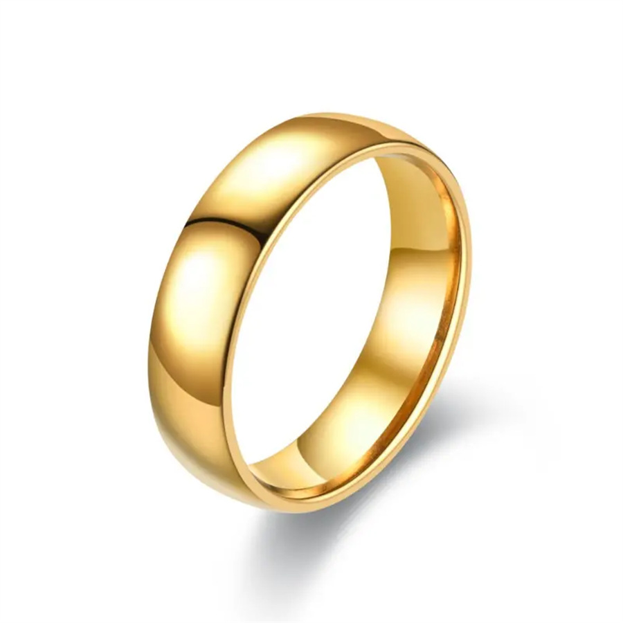 Fashion Luxury Golden Engagement Wedding Ring Couple Ring Simple Fashion Style Fine Jewelry Anniversary Gift Men and Women Ring Suitable for Wedding/Party/Party/Engagement/Anniversary/Consulting