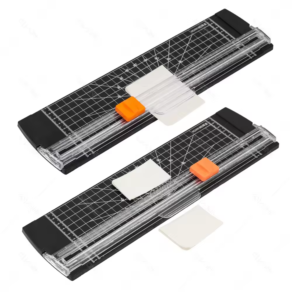 Office Bidirectional A4 A5 Guillotine Paper Cutter with Automatic Security Safe Guard for Photo Coupon Craft Paper Lightweight, Paper Photo Cutter A5 A4 A3 A2  Trimmer Ruler Guillotine