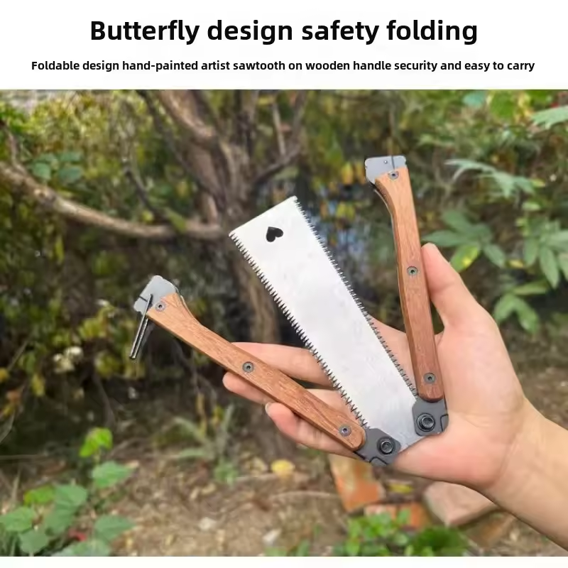 Portable Folding  Hand  Saw SK5 Steel Pocket Garden Double-sided Tooth Saw Japanese Saw, Flush Cut Trim Saw For Woodworking Camping Pruning Saw With Hard Teeth Hacksaw Garden Trimming