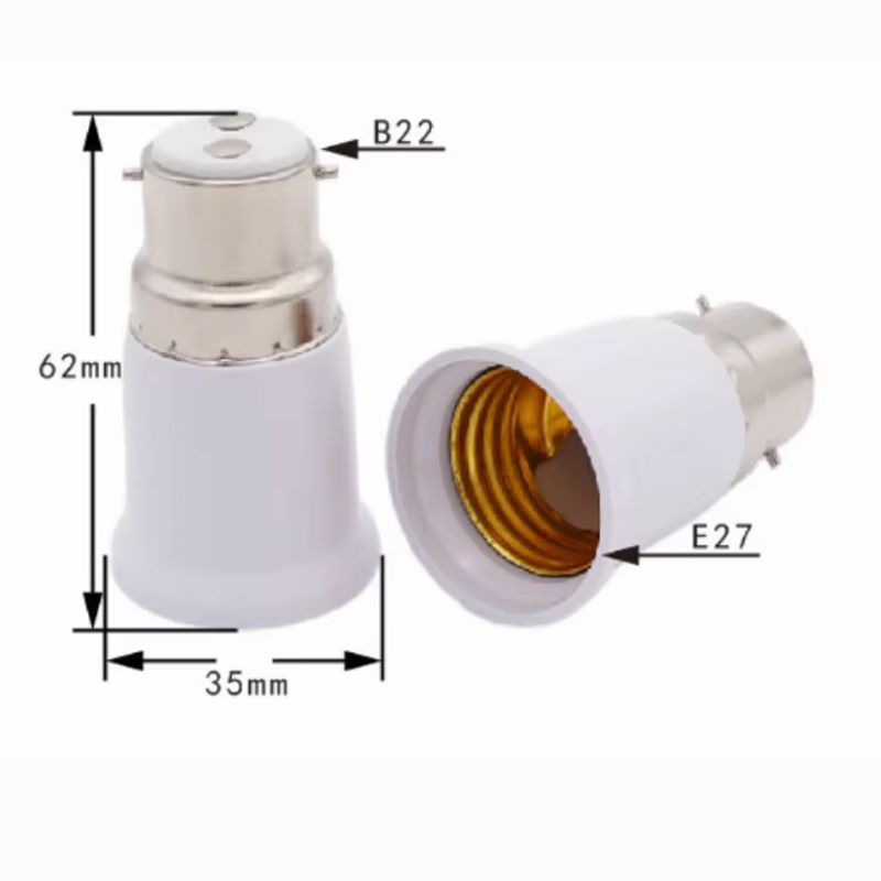 E22 To E27 Lamp Bulb Socket Base Holder Converter Fireproof Light Conversion Adapter Home Room Lighting Accessories