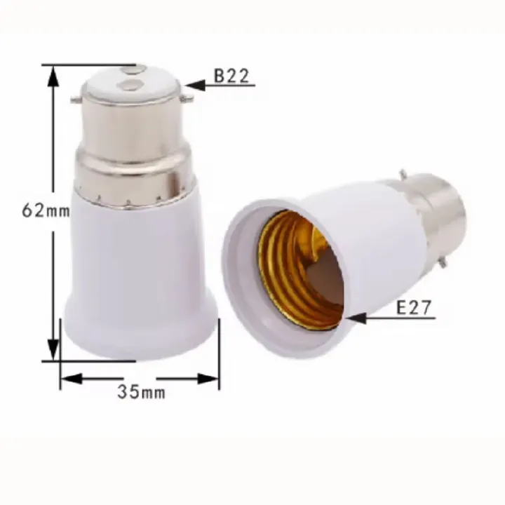 E22 To E27 Lamp Bulb Socket Base Holder Converter Fireproof Light Conversion Adapter Home Room Lighting Accessories