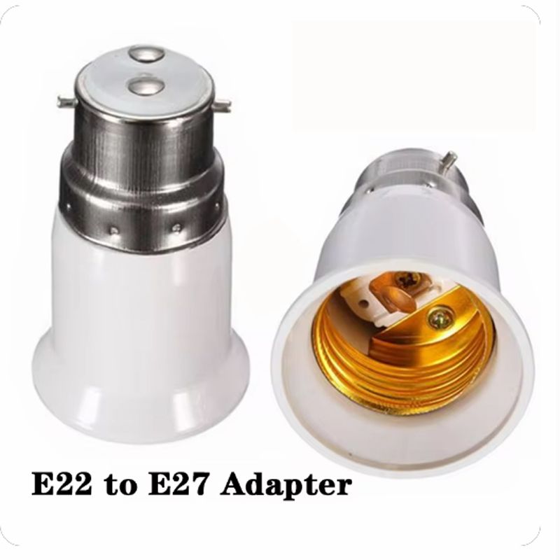 E22 To E27 Lamp Bulb Socket Base Holder Converter Fireproof Light Conversion Adapter Home Room Lighting Accessories
