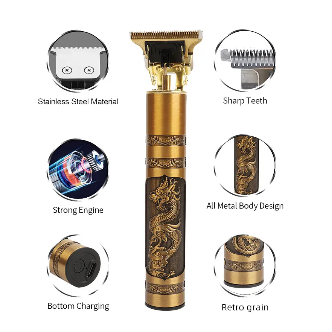 Metal material Barber Professional Hair Cutting Machine LCD Hair Trimmer for men Hair Clipper Electric Shaver Hair trimmer machine