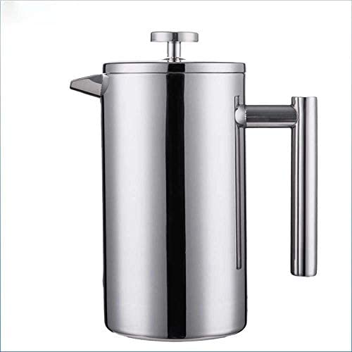 French Press Coffee Double Wall Stainless Steel Mirror French Press - 800Ml