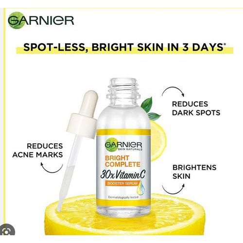 Garnier Bright Complete 30 X Vitamin C Booster Serum 30ml
Garnier Bright Complete 30 X Vitamin C Booster Serum 30ml