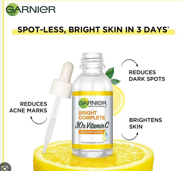 Garnier Bright Complete 30 X Vitamin C Booster Serum 30ml
Garnier Bright Complete 30 X Vitamin C Booster Serum 30ml