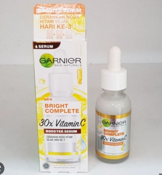 Garnier Bright Complete 30 X Vitamin C Booster Serum 30ml
Garnier Bright Complete 30 X Vitamin C Booster Serum 30ml