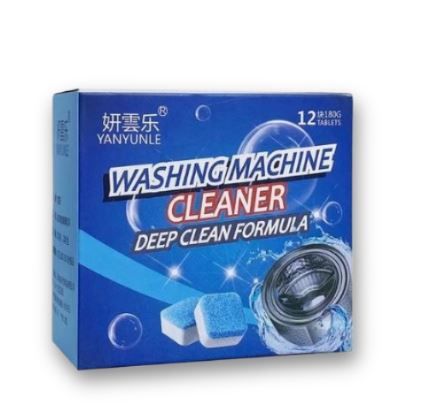 12 PCS Washing Machine Cleaner Effervescent Tablets Deep Cleaning Remove Odor Decontamination Tablet Household Supplies