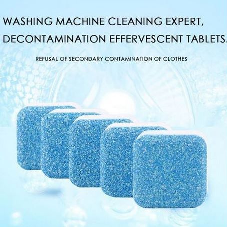 12 PCS Washing Machine Cleaner Effervescent Tablets Deep Cleaning Remove Odor Decontamination Tablet Household Supplies