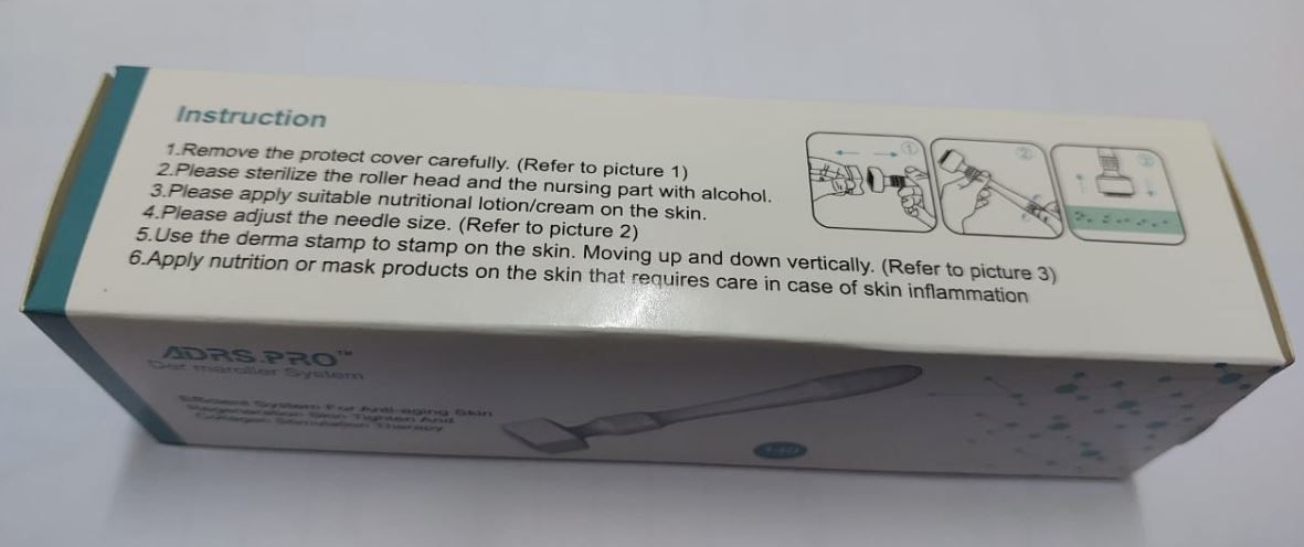 Derma Stamp System Hair Regrowth Professional 140 Microneedles Anti Wrinkle Therapy Dermastamp Roller Skin Beard Growth Care Tool with 0.2/0.25/0.3/0.5/0.75/1.0/1.5/2.0/2.5/3.0mm