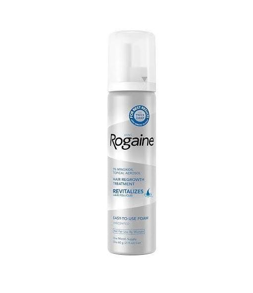 Rogaine Mens 5% Minoxidil Foam Hair Loss/Growth 1 Month Supply